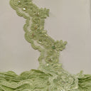 1 Yard Luxurious Beaded & Corded Lace Trimming Embroidered on 100% Polyester Organza for Special Occasion Dresses 3 Inch Width