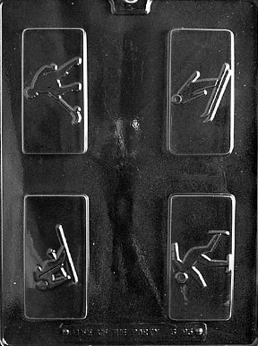 Winter Sports Set Bar Chocolate Mold - LPS095