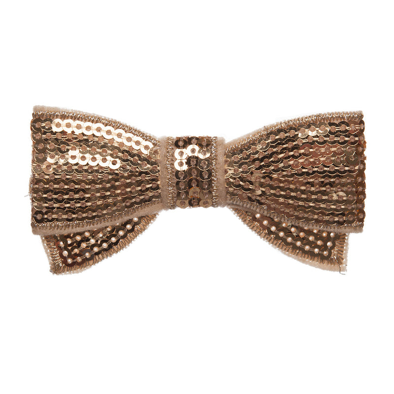 Gold Sequined Bow