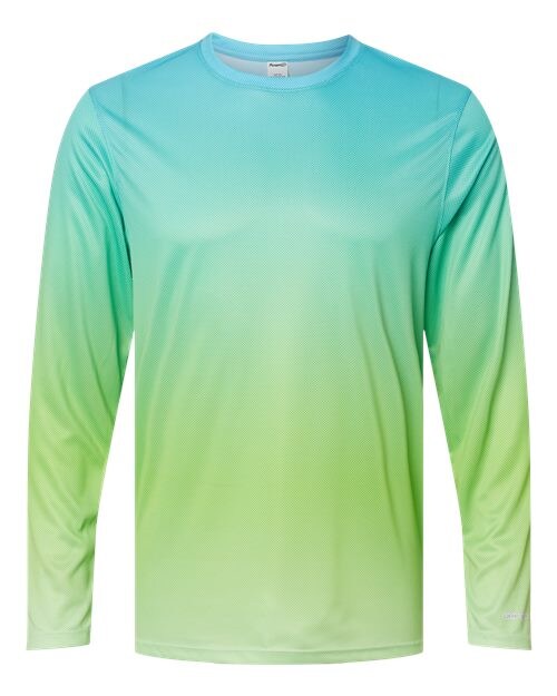 Paragon® Barbados Performance Pin Dot Crewneck Long Sleeve T Shirt