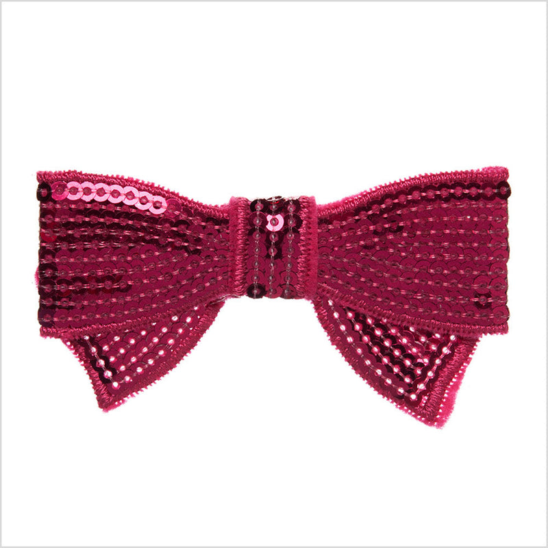 Fuchsia Sequined Bow