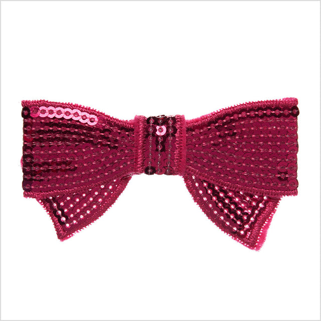 Fuchsia Sequined Bow