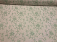 Everett Spa Blue Floral Embroidered Cotton Blend Fabric - Spa Blue Floral Embroidery, 54" Width (1 Yard)