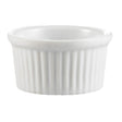 CAC RKF Festiware Super White China Fluted Ramekin, 2 oz.