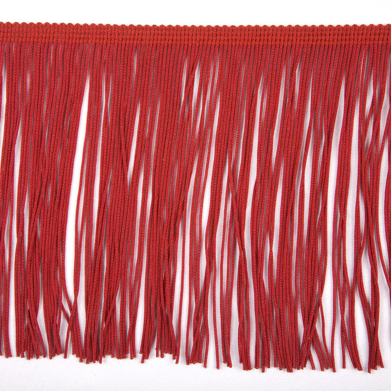 Red Chainette Fringe - 12"