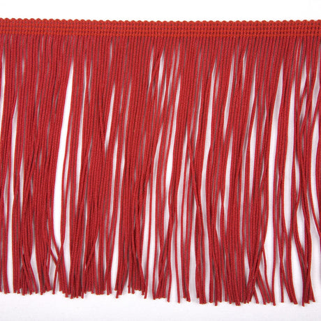 Red Chainette Fringe - 12"