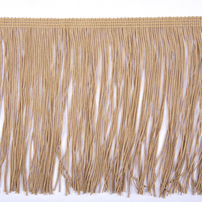 Gold Chainette Fringe - 12"