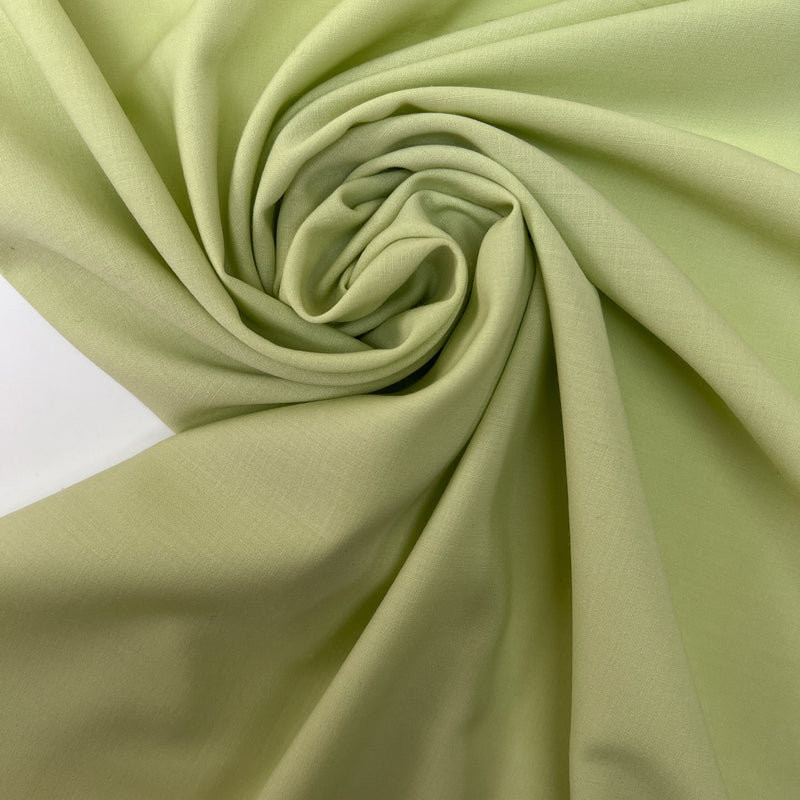 Green Wool Stretch Fabric