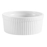 CAC RKF Festiware Super White China Fluted Ramekin, 3 oz.