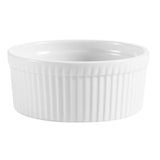 CAC RKF Festiware Super White China Fluted Ramekin, 4 oz.