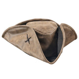 Faux Leather Pirate Costume Hat