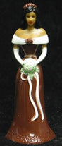 Bridesmaid -A.A. Brown Dress - 4-1/2" Tall, 12 Count