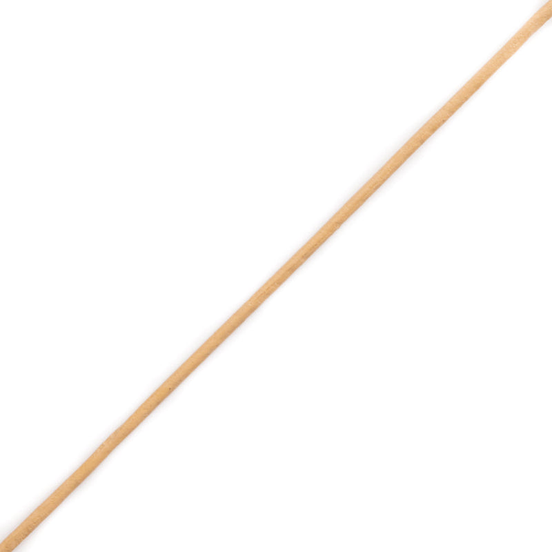 Tan Round Leather Cord - 2mm