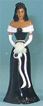 Bridesmaid -A.A. Black Dress - 4-1/2" Tall, 12 Count