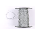 Metallic Silver Leather Cord - 1mm