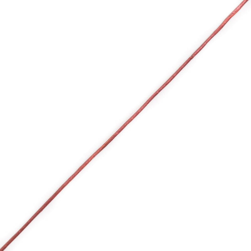 Metallic Copper Leather Cord - 1mm