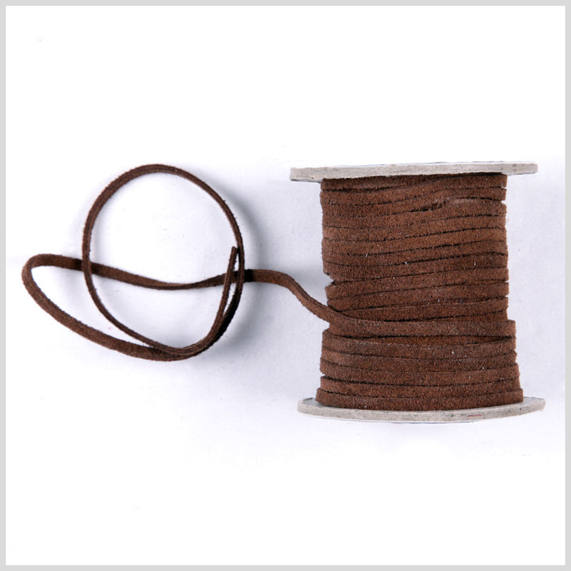 Coffee Suede Cord - 3 x 1.5 mm