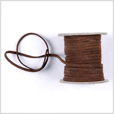 Coffee Suede Cord - 3 x 1.5 mm