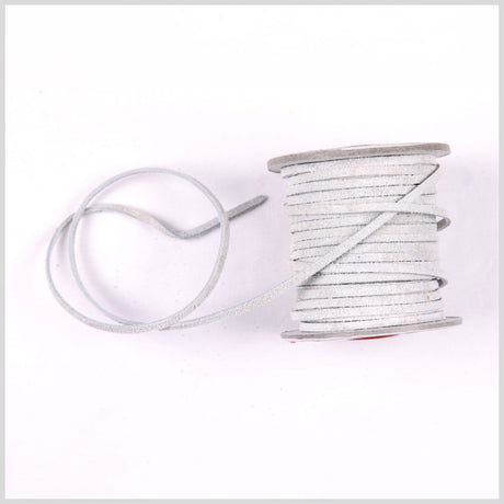 White Suede Cord - 3 x 1.5 mm