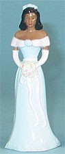 Bridesmaid -A.A. Blue Dress - 4-1/2" Tall, 12 Count