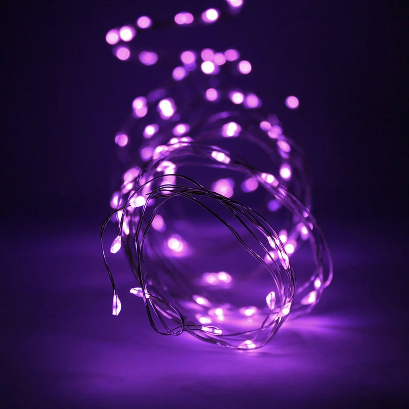 Halloween Purple 180 LED Silver Copper Branch Tree Lights