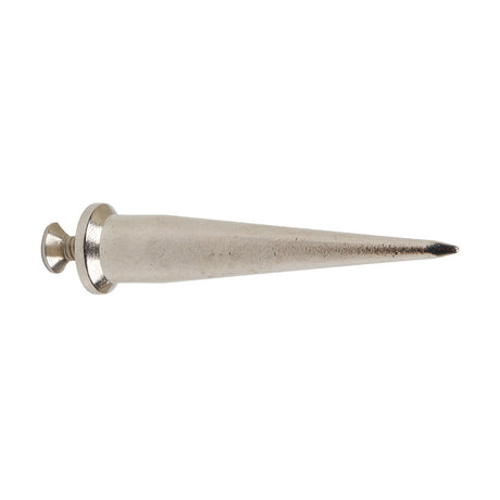 Nickel Thin Cone Spike with Screw - 2.125"