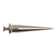 Nickel Thin Cone Spike with Screw - 2.125"