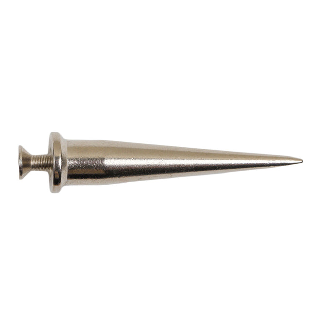 Nickel Thin Cone Spike with Screw - 2.125"