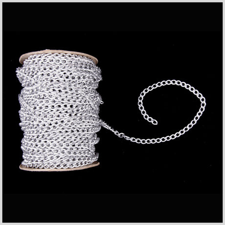 3/8" Silver Aluminum Metal Chain