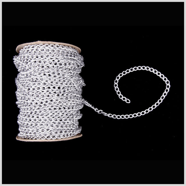 3/8" Silver Aluminum Metal Chain