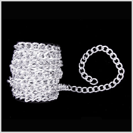 3/4" Silver Aluminum Metal Chain