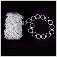 Textured Circles Metal Chain - 1.25"