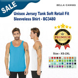 BELLA+CANVAS® Unisex Jersey Tank Soft Retail Fit Sleeveless Shirt - 3480
