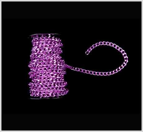 Purple Aluminum Metal Chain - 0.375"