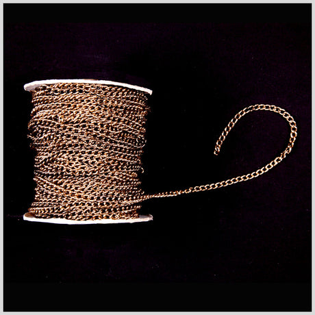 Antique Gold Aluminum Metal Chain - 5 mm