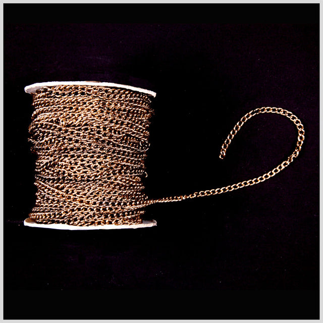 Antique Gold Aluminum Metal Chain - 5 mm