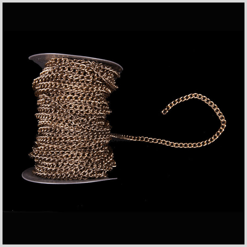 Antique Gold Aluminum Metal Chain - 7 mm