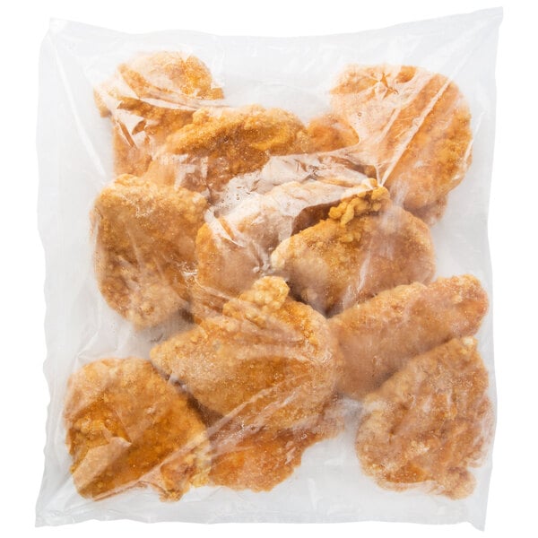 Brakebush Tender-Licious 4.5 lb. Bag 6 oz. Fully Cooked Breaded Chicken Breast Fillets - 2/Case