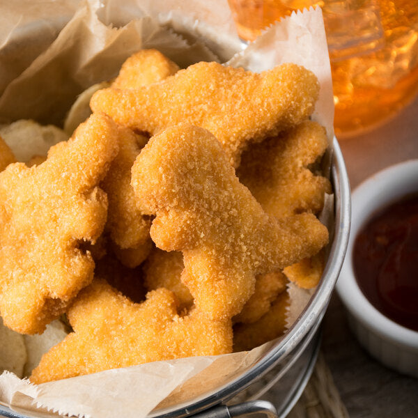 Perdue 5 lb. Bag Dinosaur Shaped Chicken Breast Nuggets - 2/Case