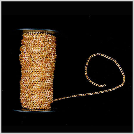 3/16" Gold Aluminum Metal Chain