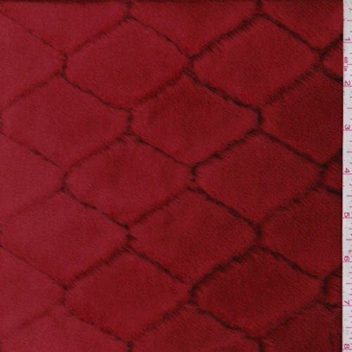 1 Yard Sienna Diamond Trellis Faux Fur Fabric Coats Pillows Costumes 56 Inches Width
