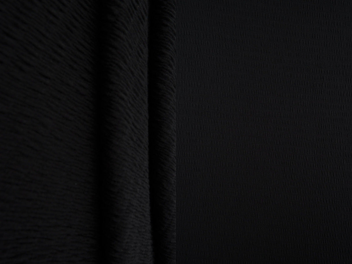 Smocked Rayon Knit Solid Fabric