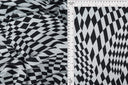 1 Yard 58/60" Double Knit Jacquard Checker Fabric 83% Polyester 13% Rayon 4% Spandex 240 GSM