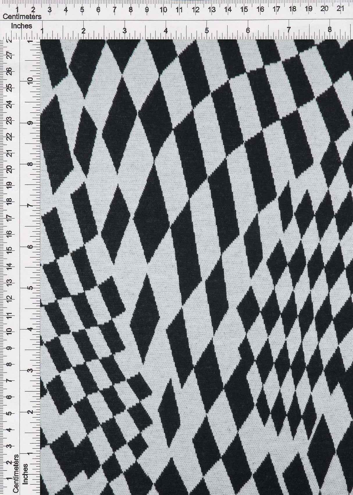 Double Knit Jacquard Checkered Stretch Fabric