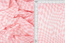 1 Yard 58/60" Double Knit Jacquard Checker Fabric 83% Polyester 13% Rayon 4% Spandex 240 GSM