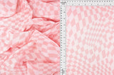 Double Knit Jacquard Checker Fabric Stretch Checkered Knit, 58/60" Wide