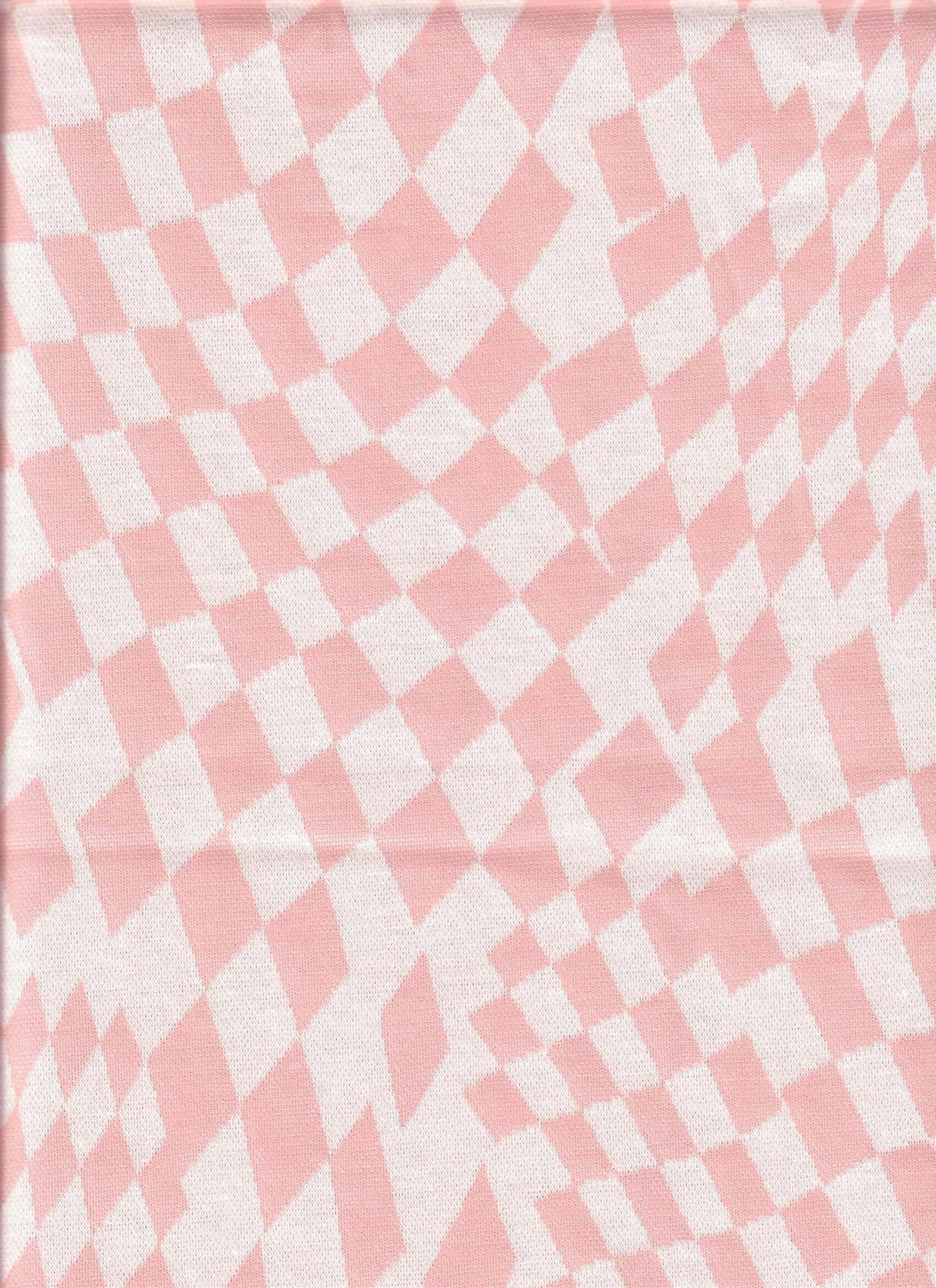 Double Knit Jacquard Checkered Stretch Fabric