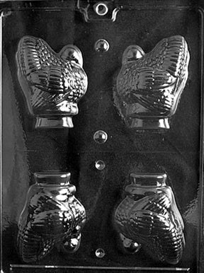 3D Medium Hollow Turkey Chocolate Mold - LPT020