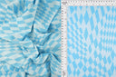 Double Knit Jacquard Checkered Stretch Fabric