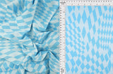 Double Knit Jacquard Checkered Stretch Fabric